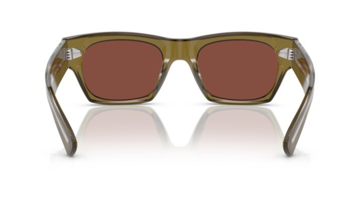 Pre-owned Oliver Peoples 0ov5514su Kasdan 1678c5 Dusty Olive/burgundy Unisex Sunglasses In Red
