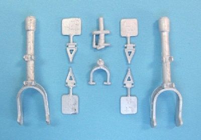 Ju 87 Stuka Landing Gear 1/32nd  Scale Trumpeter Model SAC 32067