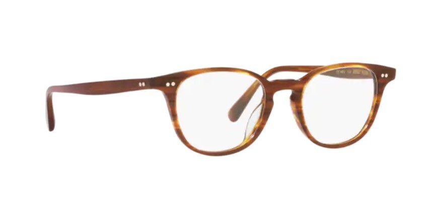 Pre-owned Oliver Peoples 0ov5481u Sadao 1733 Red Mahogany Brown Pillow Unisex Eyeglasses In Clear