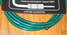 NEW FENDER CALIFORNIA 15' GREEN GUITAR CORD CABLE BASS ACOUSTIC KEYBOARD EFFECTS