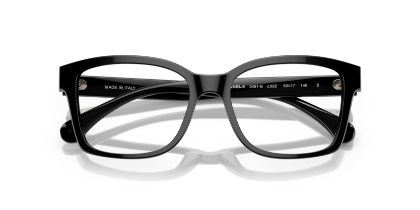 Pre-owned Chanel Brand 2023  Women Eyeglasses Ch 3451-b C.622 Authentic Italy Rx Frame In Clear