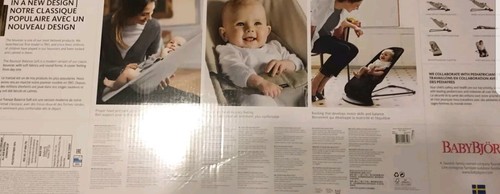 NEW Baby Bjorn Bouncer Balance Soft Cotton Black-Dark Gray