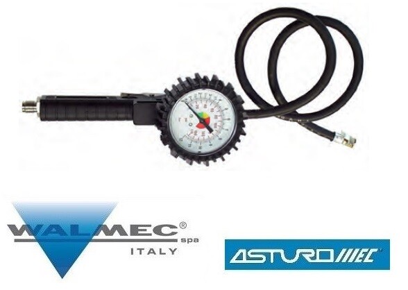PISTOLA DI GONFIAGGIO RUOTE PNEUMATICI TUBO 80 cm ASTURO WALMEC PROFESSIONALE