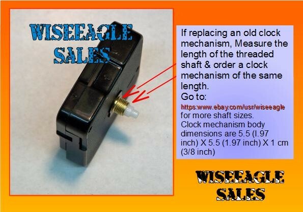 Silent Wall Clock Quartz Movement 22mm (7/8