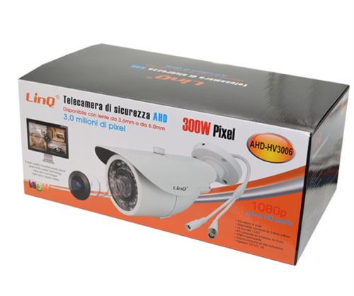 TeleCamera Di Sicurezza per DVR AHD Visione notturna 3.6mm Linq Ahd-HV3006