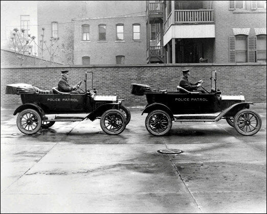 Police Car #1 Photo 8X10 - Springfield MA 1916