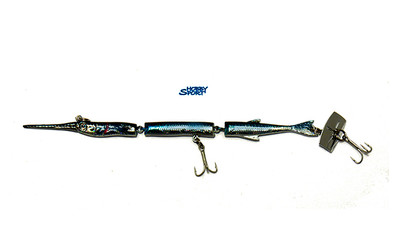 ARTIFICIALE  PINOCCHIO HB 16 cm SILVER BLUE  3 SEZIONI  PESCE SERRA - SPIGOLA
