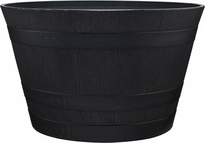 Southern Patio HDR-007197 Whiskey Barrel, Kentucky Walnut, 15.5''