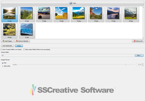 Photo Watermark Software for Image BMP GIF JPG PNG Add Text Logo