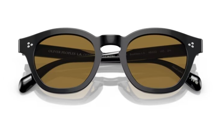 Pre-owned Oliver Peoples 0ov5382su Boudreau L.a 100573 Black/orange Unisex Sunglasses