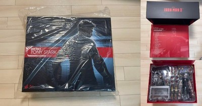 Hot Toys Iron Man 3 Tony Stark Workshop Version 1/6 Figure MMS191 New Rare Japan