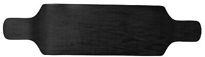 Longboard Deck - Drop Down 9.4 x 38 Black Concave Maple - Symmetrical Shape