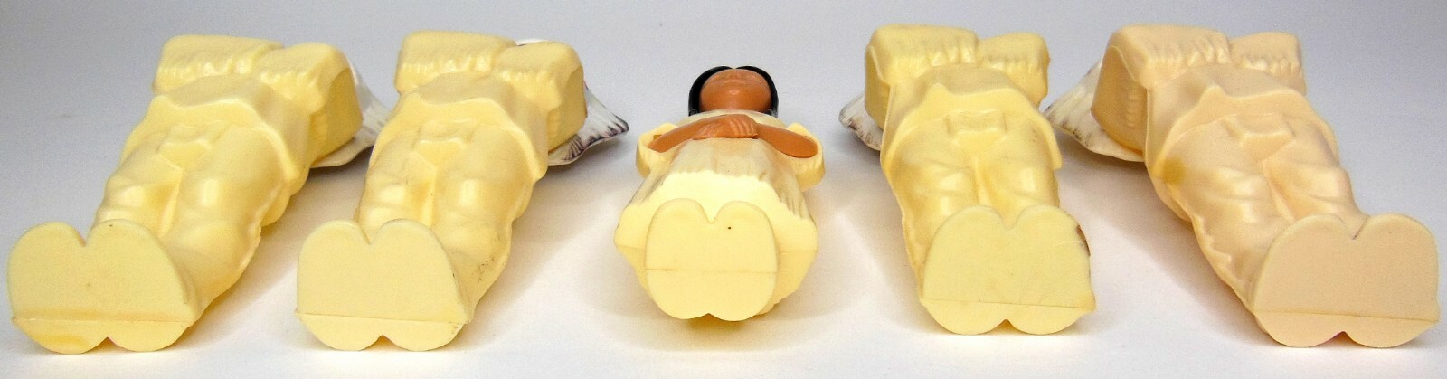 Lot of 5 Vintage Plastic Melamine Celluloid Indian Chiefs Maiden Figurines
