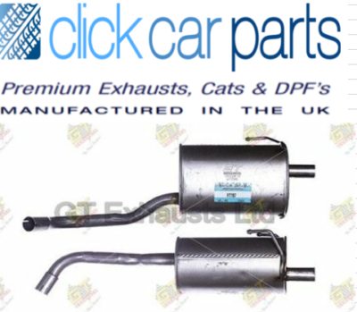 FIAT PANDA 169 1.1 1.2 Hatchback back box since 2003 Exhaust Rear