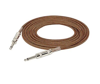Guitar Cable 10ft, Professional Instrument Electric AMP Cord, 1/4inch TS