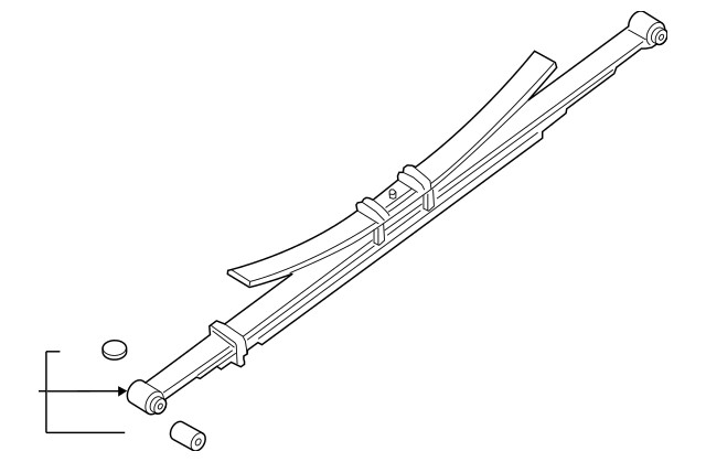 2017-2019 Ford Super Duty F350 OEM Rear Leaf Spring JC3Z-5560-B