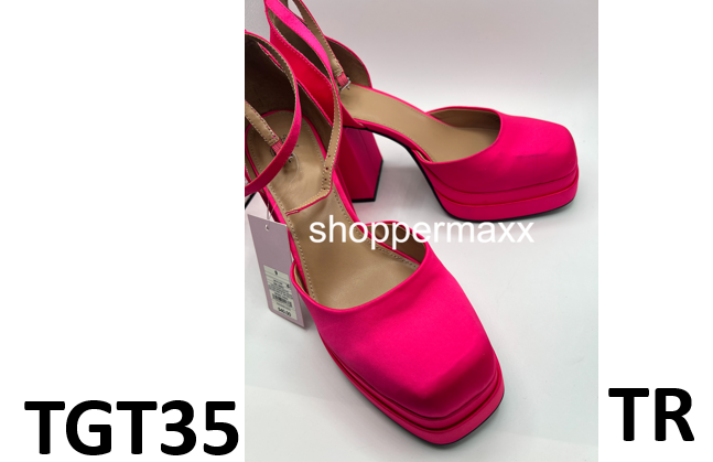 WOMEN'S BIANCA PLATFORM PUMPS - WILD FABLE, COLOR-PINK, SIZE-10