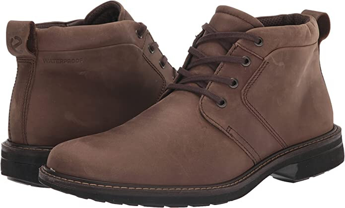 Pre-owned Ecco Men's Turn Gtx Gore-tex Lace-up Chukka Boot - Brown Leather - 45 Us 11-11.5