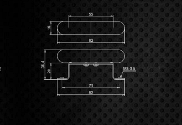 Chrome Alnico Dano Style Tube Lipstick Style Guitar Pickup PU-DNALIP-C