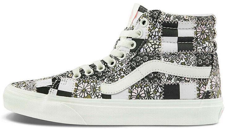 Size 7 - VANS Sk8- High Patchwork Floral
