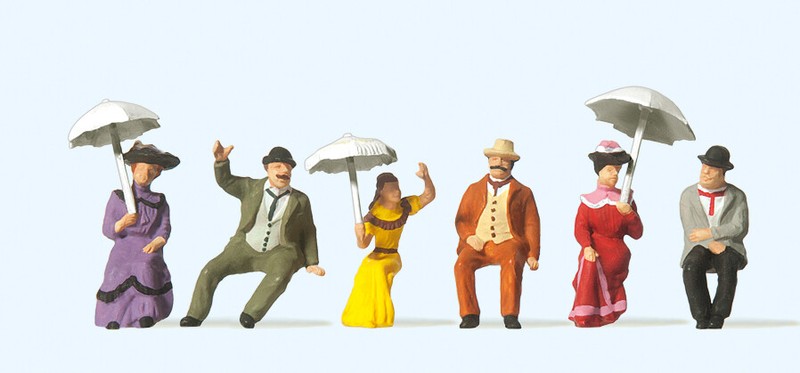 Preiser Figuren In Historischer Kleidung LÃ¤Nderbahn-Motive 1:87 / H0 Ac - Neu