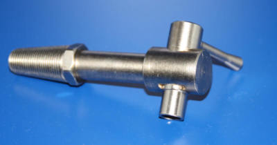 METALL ZAPFHAHN HAHN WEINFASS WINE BARREL METAL PIPE TAP MESSING BRASS OAK MAXI