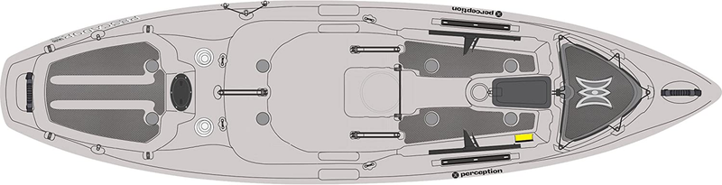Perception Silent Traction for Pescador Pro 10' Kayak