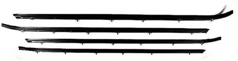 4 Piece Door Window Belt Weatherstrip Compatible with 1989-1992 Ford Ranger