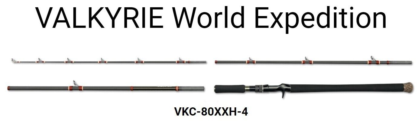 MINT Megabass VALKYRIE World Expedition VKC-80XXH-4 4 Piece MINT Megabass VALKYRIE World Expedition VKC-80XXH-4 4 Piece