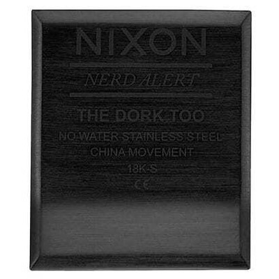 Pre-owned Nixon A1266-001 [dork Too Watch, 34mm, All Black]