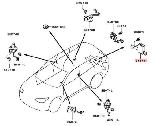 Avertisseurs Antivol Toyota 74515-42010 (x2) – Neufs, Fabriqués Au Japon