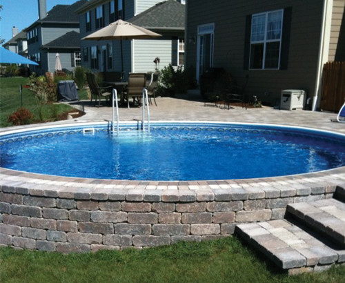 OPTIMUM SEMI IN GROUND POOL PACKAGE  Heat Radiating swimming pool