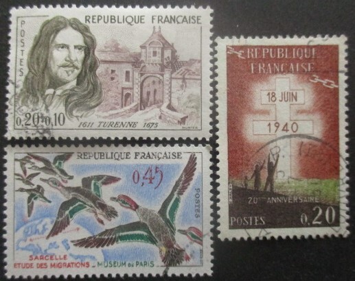 France-1960- NÂ°1258 - 1264 Et 1275 OblitÃ©RÃ©