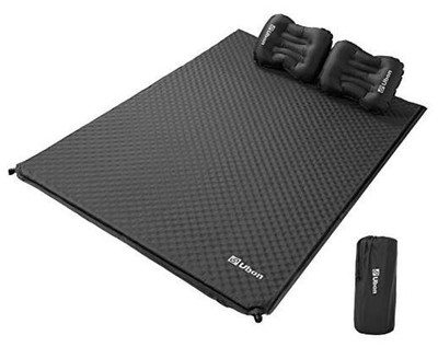  Double Self-Inflating Sleeping Mat Inflatable One Size Double/B-type/Black
