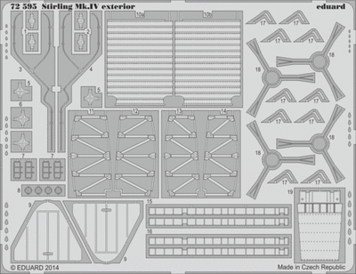 Eduard PE 72595 1/72 Short Stirling Mk.IV exterior Italeri