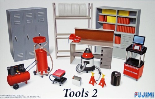 1/24 Fujimi #113715 Garage Tools Set #2 (Compressors, Shop