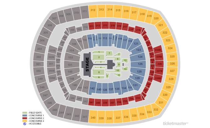 2 TKS BTS - SPEAK YOURSELF - METLIFE - FLOOR - SECTION 7 ROW 5 SEATS 23 & 24