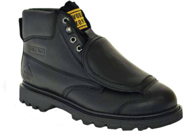 WORK ZONE Men's 6'' Steel Toe External Metatarsal Guard Work Boot Black - M612 Co