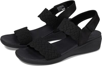 SKECHERS ARYA ON THE RISE WOMEN'S SANDALS NEW 163165/BBK