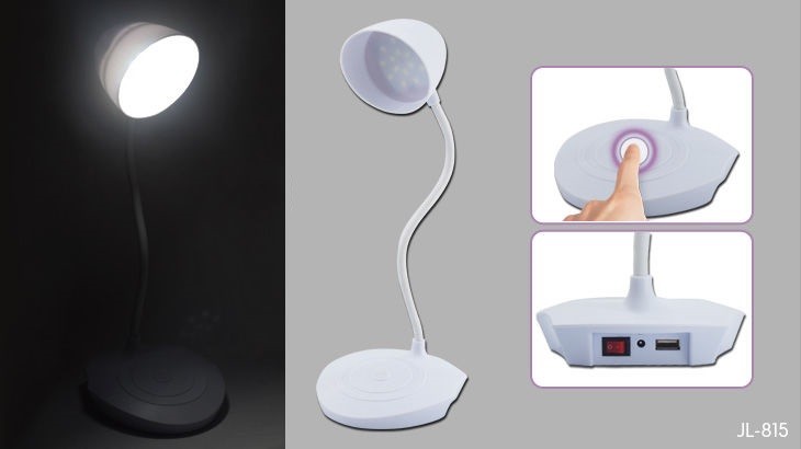 Lampada Da Tavolo Scrivania Touch Luce Led 9W Ufficio Studio Jl-815a hsb