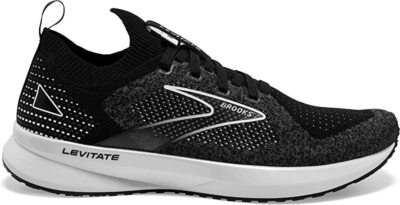Женские кроссовки Brooks Levitate StealthFit 5, черные/серые, 9,5 B Medium США, Black/grey