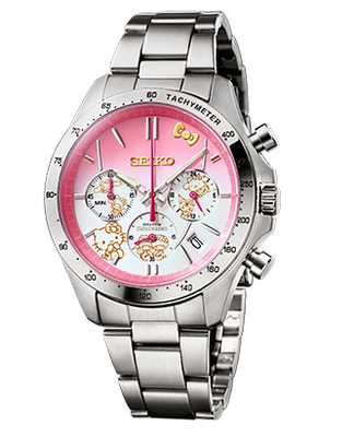 Pre-owned Seiko Hello Kitty Shinkansen Watch 50th Anniversary Limited Pre-oder Jun. 2025 Size M