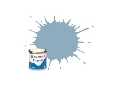 Humbrol 14ml US Compass Grey Satin Enamel Paint 128 HU128