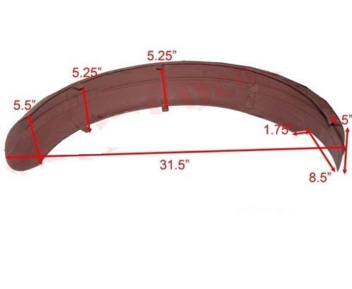 Front & Rear Mudguard Fender Set Bare Metal Matchless G3l Rigid Frame 