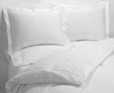 Superior Egyptian Cotton Rich Plain White 300 Thread Sateen Fitted Sheet by AWL 