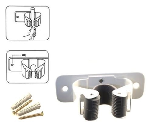 Supporto Da Muro Porta 1 Scopa Gancio Staffa Parete Casa Accessori dfh