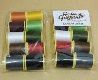 Gordon Griffiths 10 x Spools Cobweb Sheer Ultrafine 100 Metre Thread 14/0