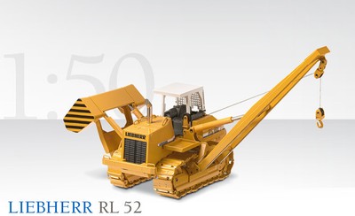 WSI NZG Conrad 2807 Liebherr RL 52 PIPELAYER -1:50 RARE METAL TRACKS