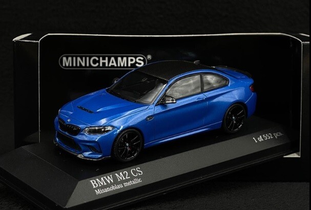 1/43 BMW M2 CS G42 Blue W/ Gold Wheels 2020 Diecast Car by