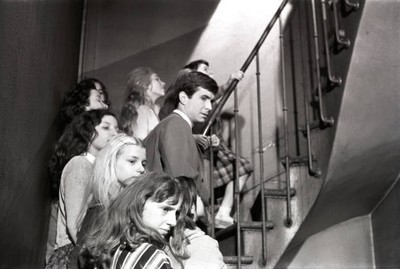 Anthony Perkins climbing the stairs in The Trial 7th May 1962 Old Photo